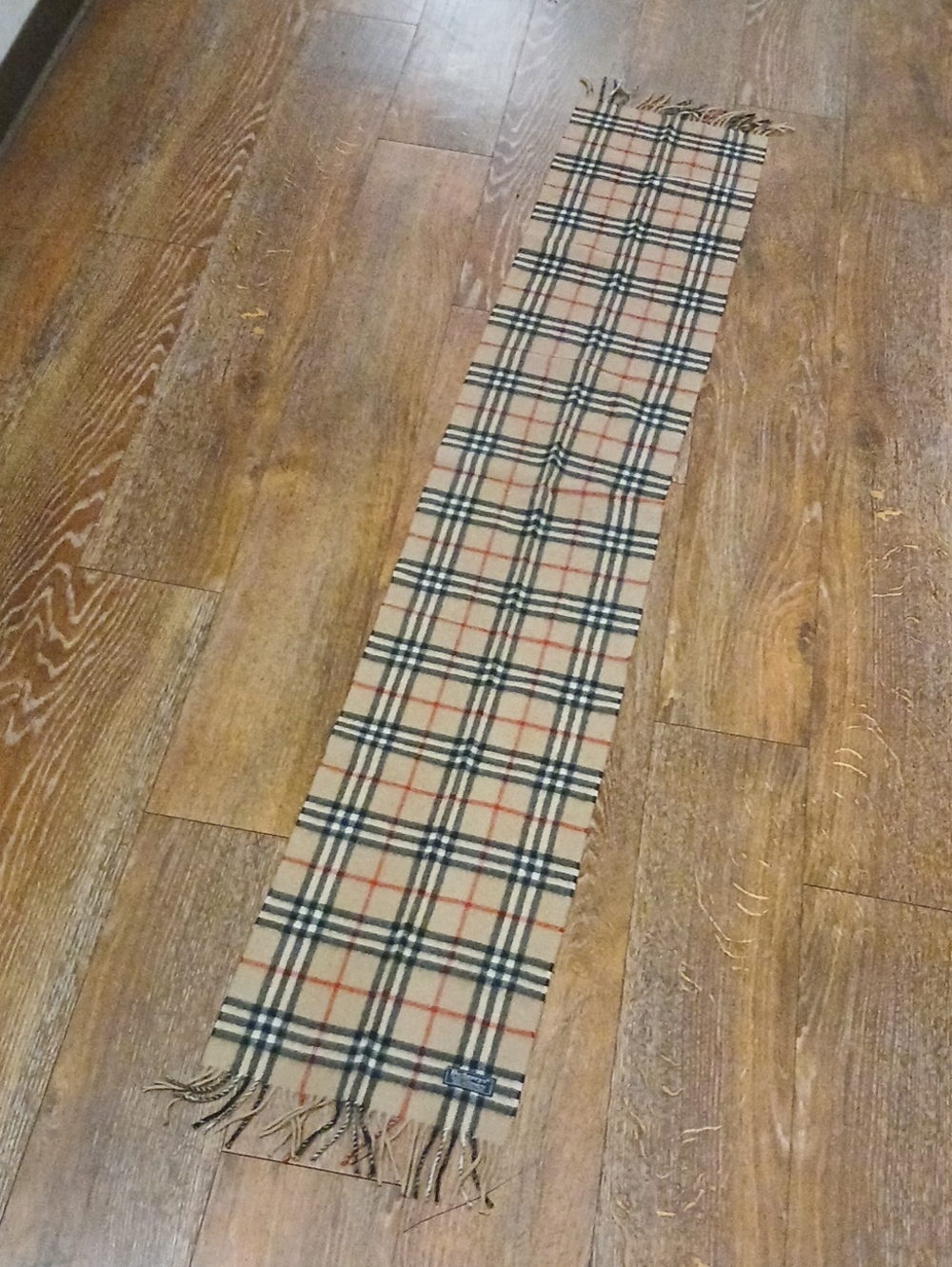 Burberry Check Cashmere Scarf